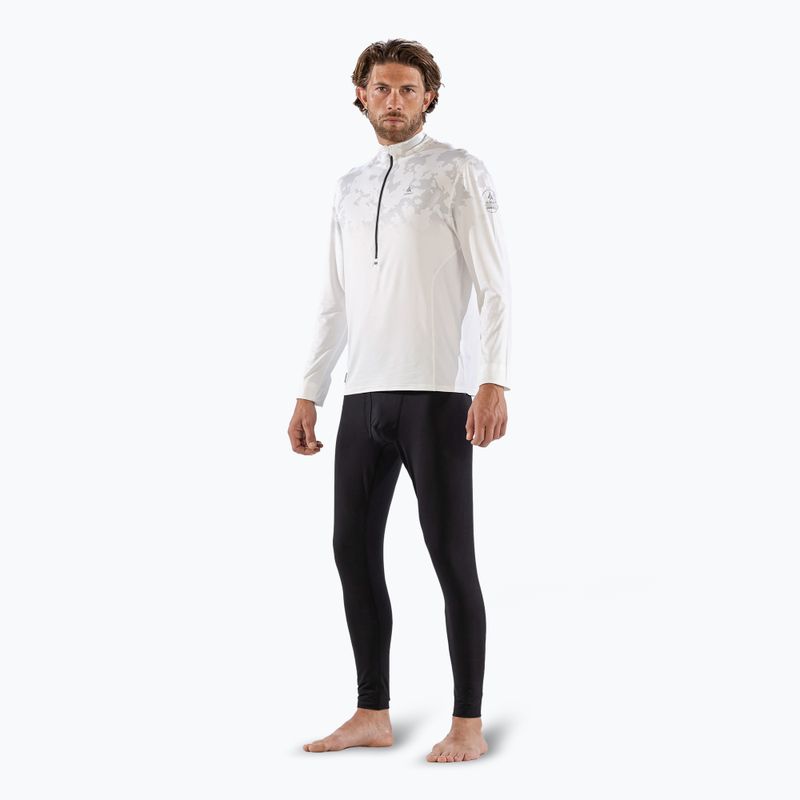 Longsleeve termoaktywny męski Surfanic Bodyfit CarbonDri Limited Edition Zip Neck optic white 2