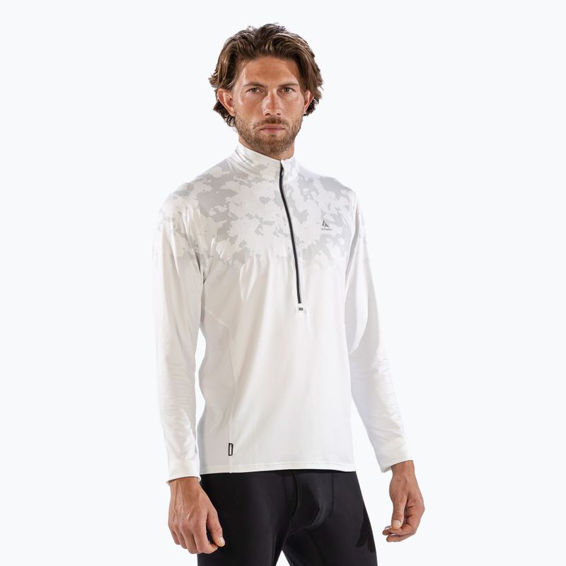 Longsleeve termoaktywny męski Surfanic Bodyfit CarbonDri Limited Edition Zip Neck optic white 4