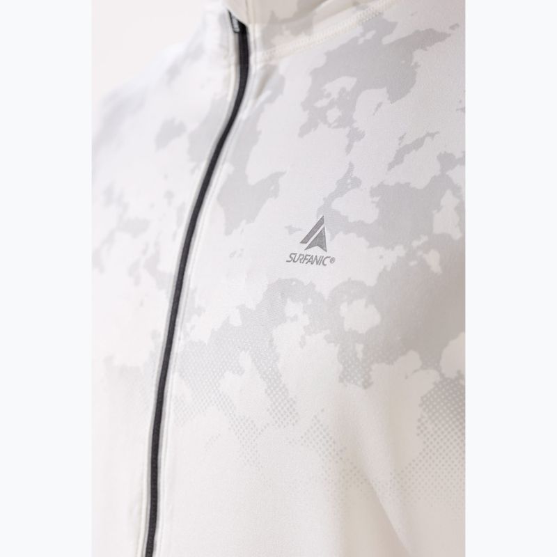 Longsleeve termoaktywny męski Surfanic Bodyfit CarbonDri Limited Edition Zip Neck optic white 6