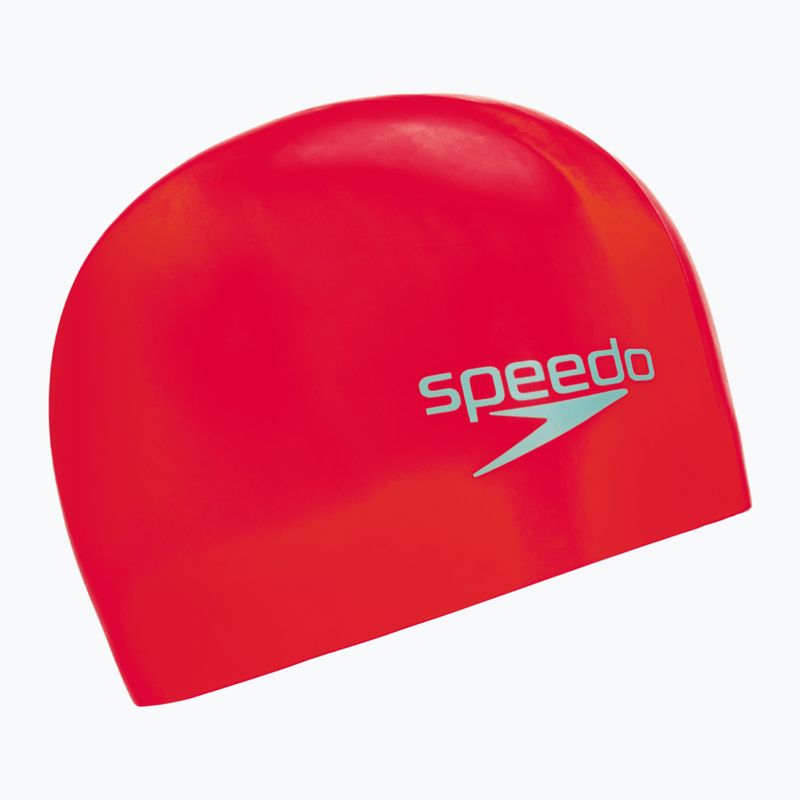 Czepek pływacki dziecięcy Speedo Plain Moulded Silicone Junior red