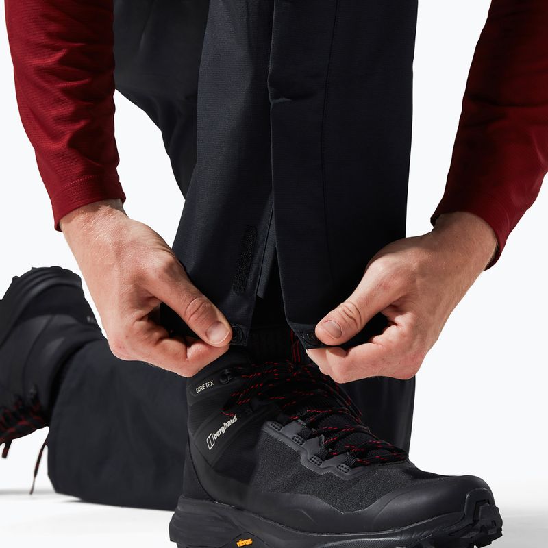 Spodnie z membraną męskie Berghaus Hillwalker black/black 8