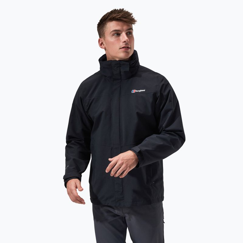 Kurtka przeciwdeszczowa męska Berghaus Hillwalker IA black/black