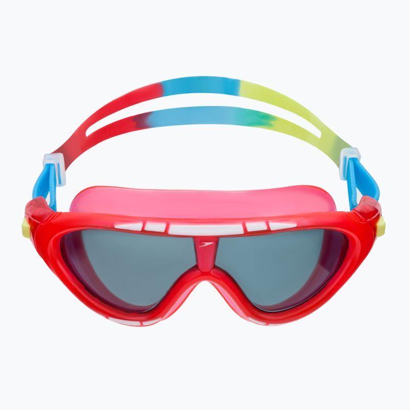 Maska do pływania dziecięca Speedo Biofuse Rift Junior lava red/japan blue/smoke 2