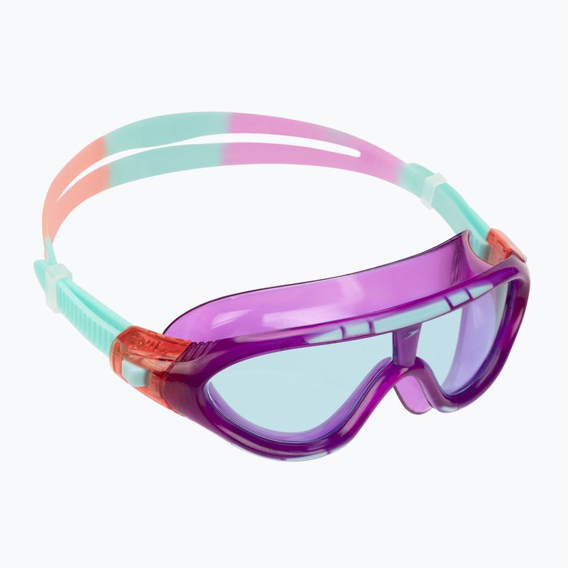 Maska do pływania dziecięca Speedo Biofuse Rift Junior orchid/soft coral/peppermint