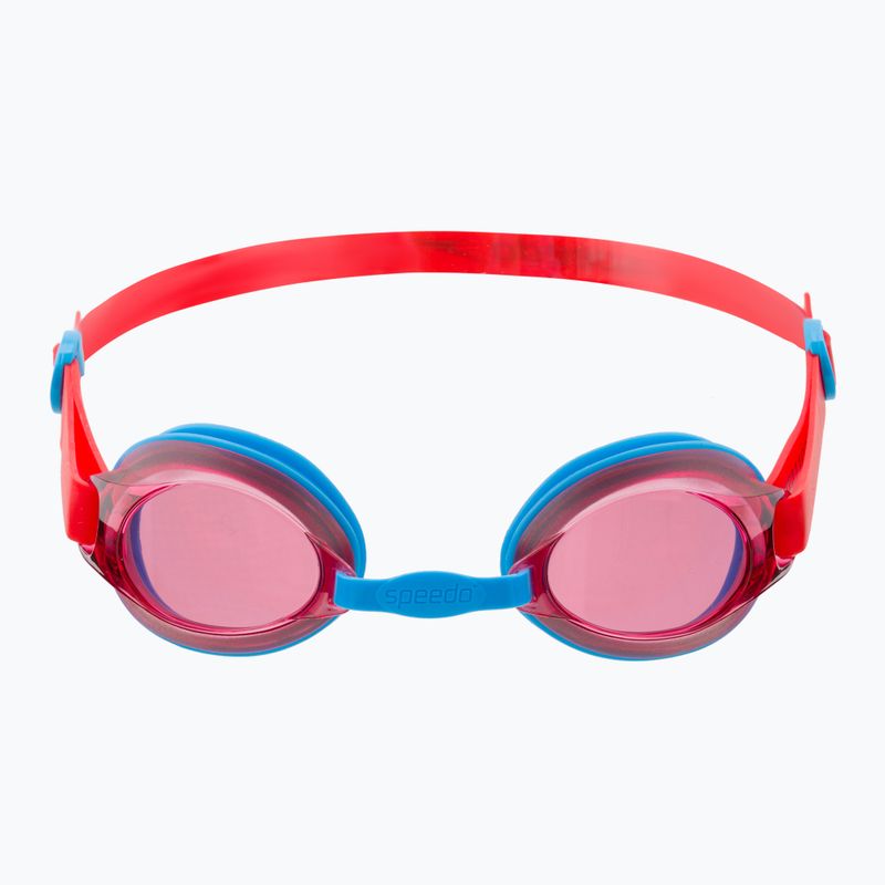 Okulary do pływania dziecięce Speedo Jet V2 turquoise/lava red 2