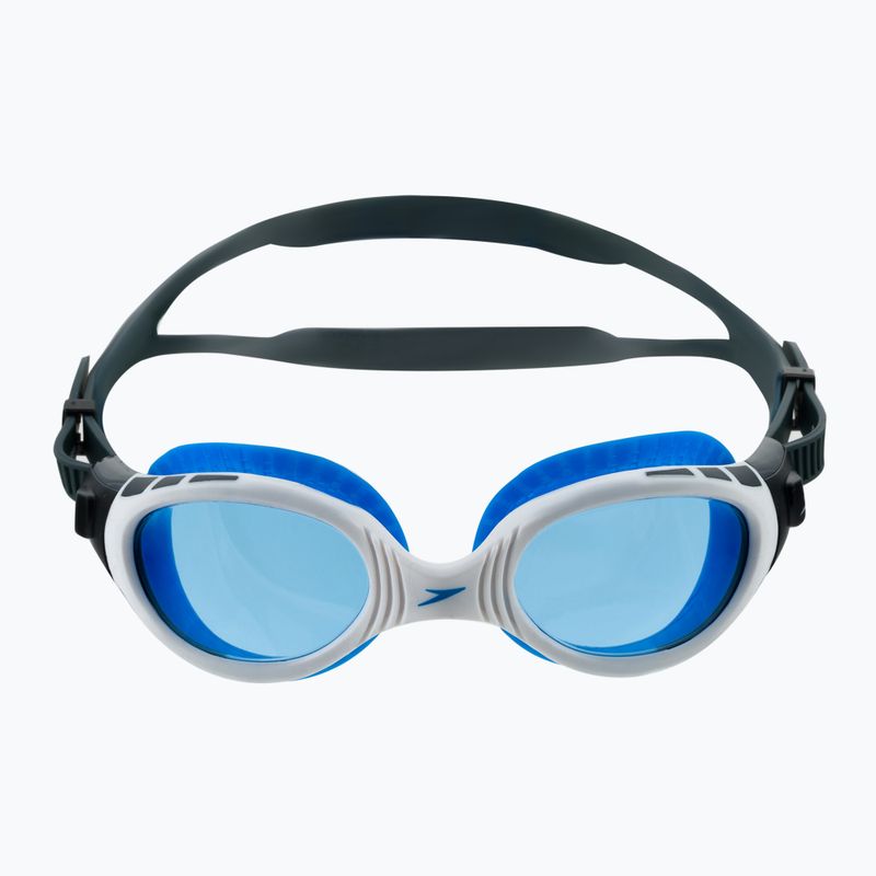 Okulary do pływania Speedo Futura Biofuse Flexiseal oxid grey/white/blue 2