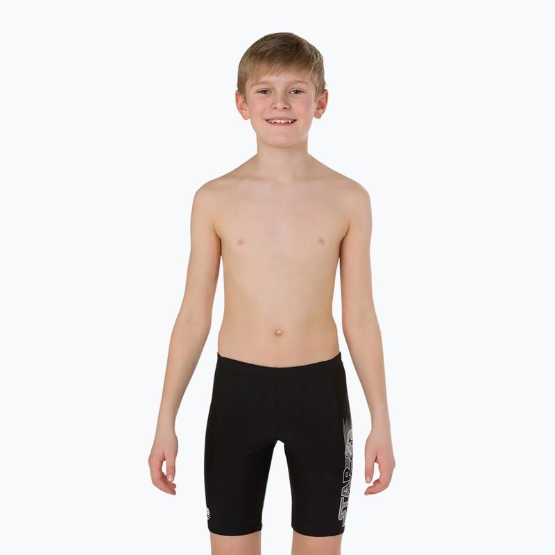 Jammery pływackie dziecięce Speedo Cont Waistband Jammer black 8