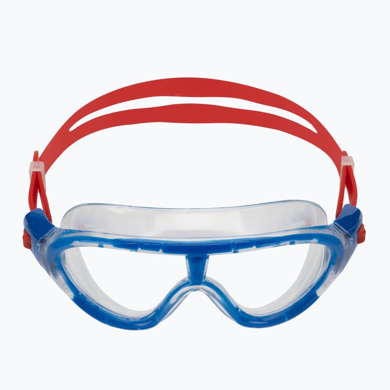 Maska do pływania dziecięca Speedo Biofuse Rift lava red/beautiful blue/clear 2