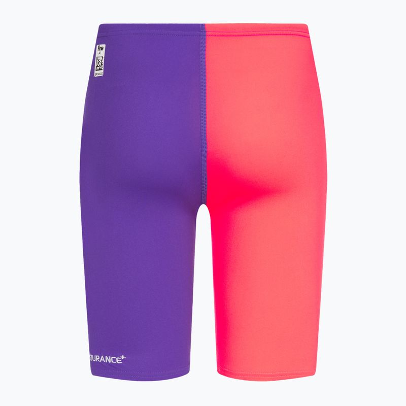 Jammery pływackie dziecięce Speedo Endurance+ High Waist Jammer purple/red 2