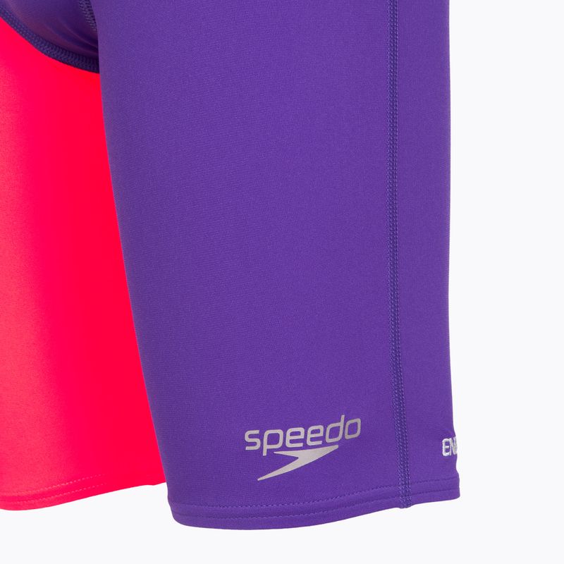 Jammery pływackie dziecięce Speedo Endurance+ High Waist Jammer purple/red 3