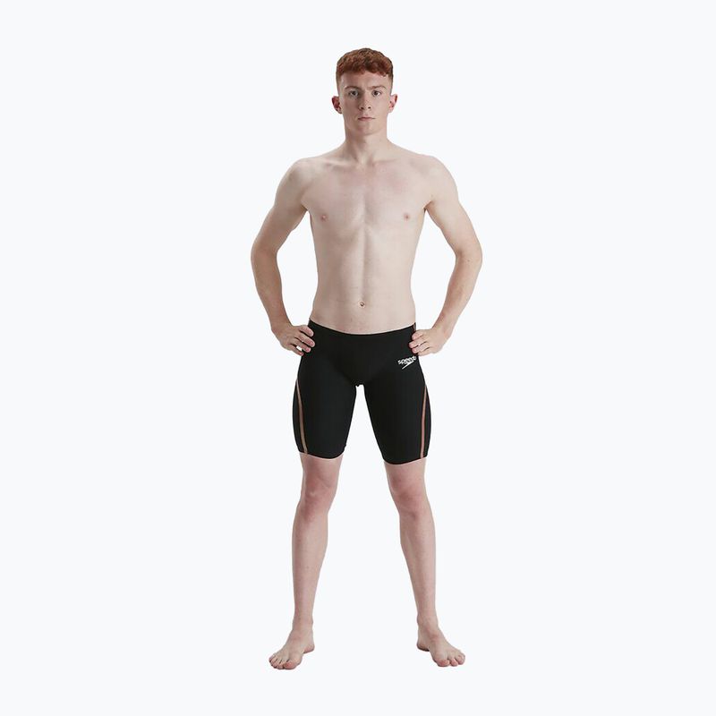 Jammery pływackie męskie Speedo Fastskin LZR Pure Intent black/rose gold 2