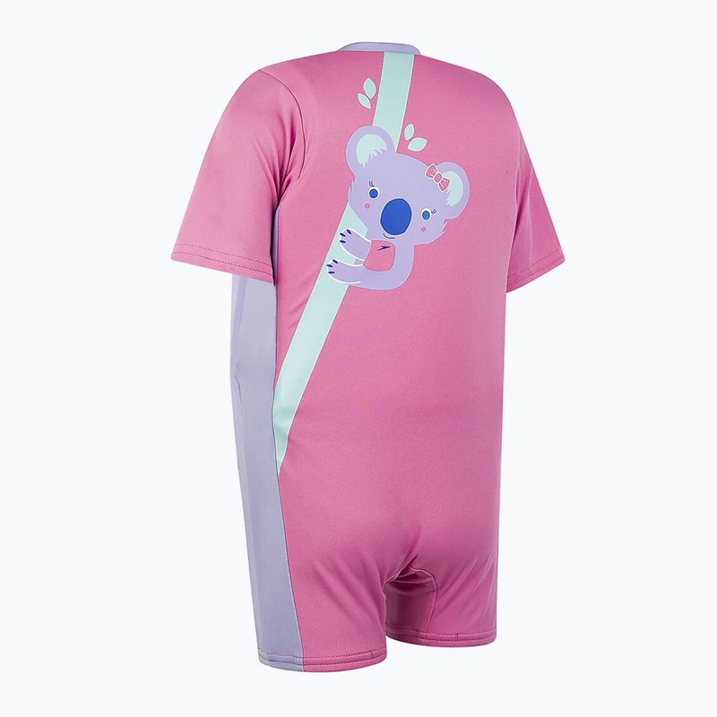 Strój pływacki jednoczęściowy dziecięcy Speedo Koala Printed Float pink/purple 6