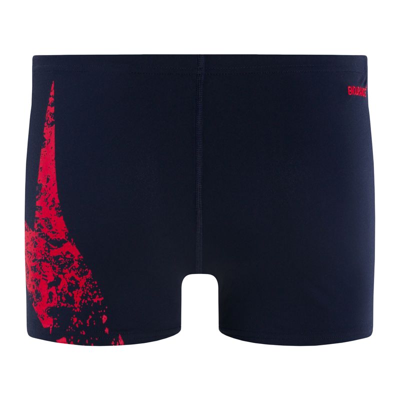 Bokserki pływackie męskie Speedo Boomstar Placement Aquashort navy/red 2