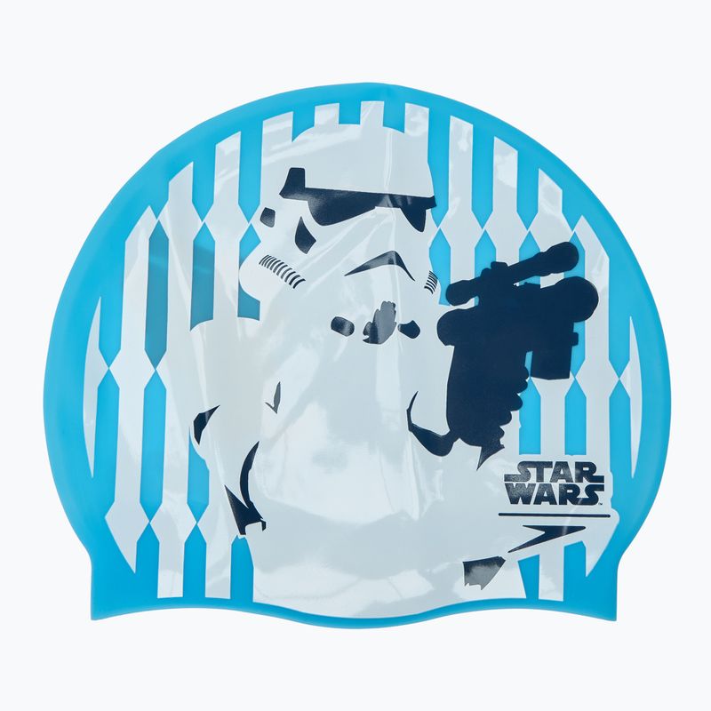 Czepek pływacki Speedo Slogan Print Star Wars Stormtrooper blue/white/grey