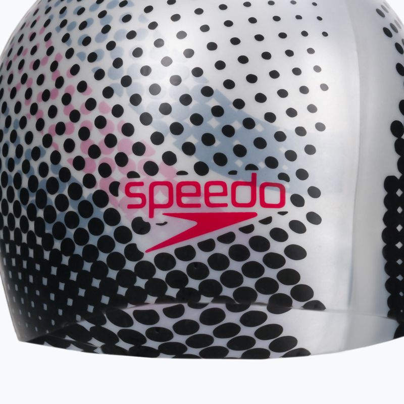 Czepek pływacki Speedo Reversible Moulded Silicone silver/black 2