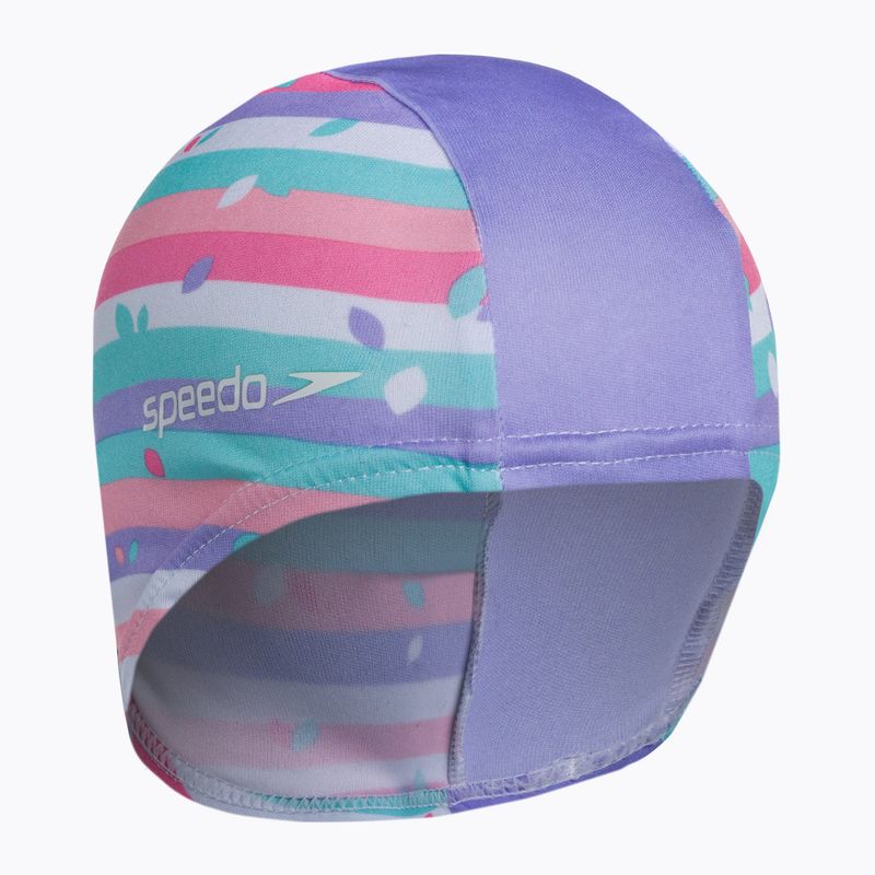Czepek pływacki dziecięcy Speedo Printed galinda/hard candy/marine blue