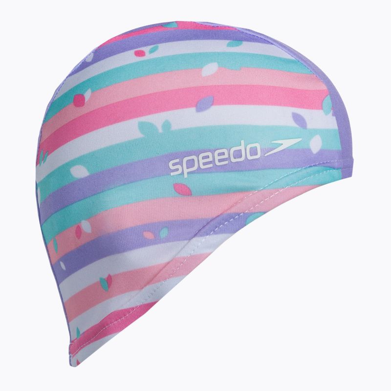 Czepek pływacki dziecięcy Speedo Printed galinda/hard candy/marine blue 2