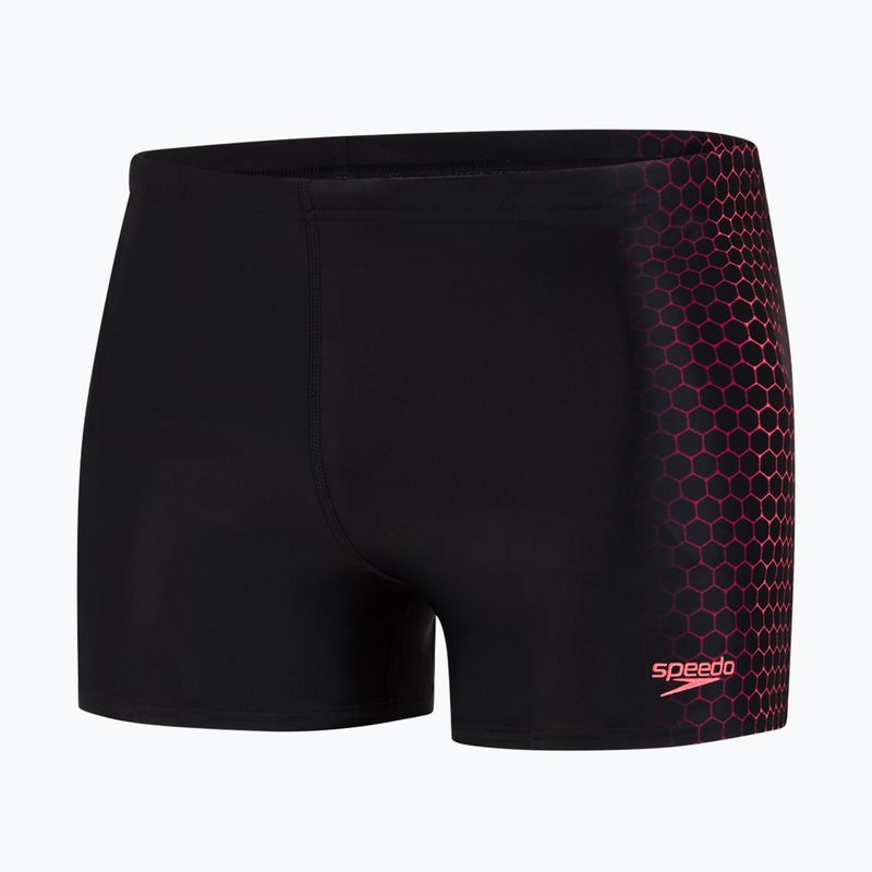 Bokserki pływackie męskie Speedo Placement black/red 4