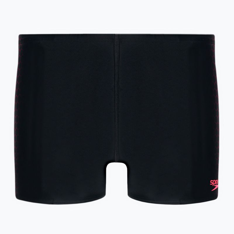 Bokserki pływackie męskie Speedo Placement black/red