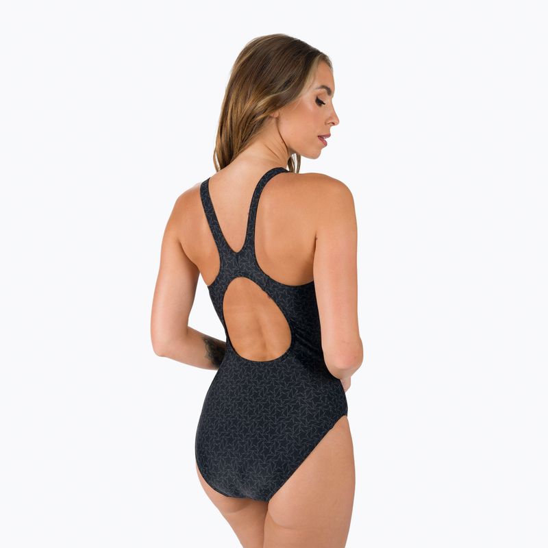 Strój pływacki jednoczęściowy damski Speedo Boomstar Allover Muscleback black/grey 6