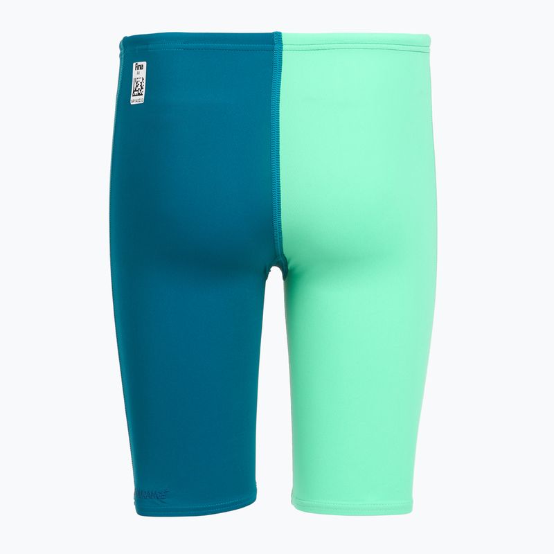 Jammery pływackie dziecięce Speedo Endurance+ High Waist Jammer blue/green 2