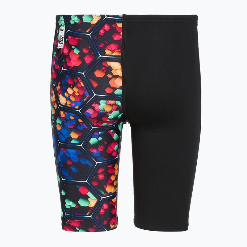 Jammery pływackie dziecięce Speedo Endurance+ High Waist Jammer black/blue 2