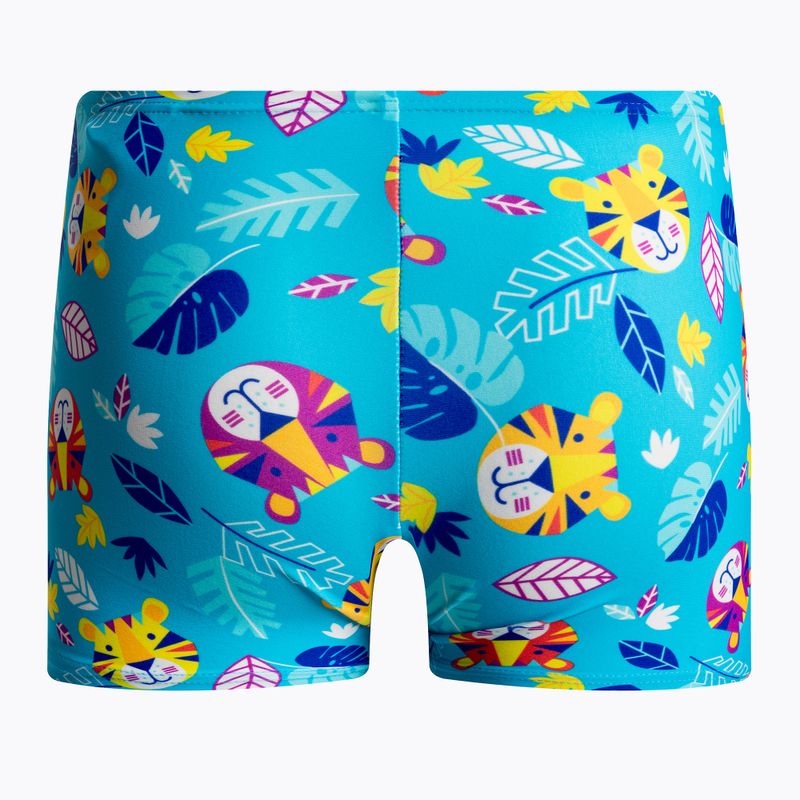 Bokserki pływackie dziecięce Speedo Jungle Terry Digital Allover Aquashort blue/yellow 2