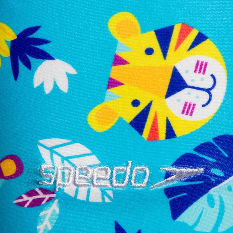 Bokserki pływackie dziecięce Speedo Jungle Terry Digital Allover Aquashort blue/yellow 3