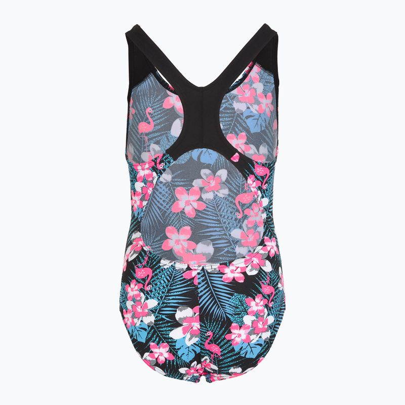 Strój pływacki jednoczęściowy dziecięcy Speedo Allover Splashback blue/pink 2