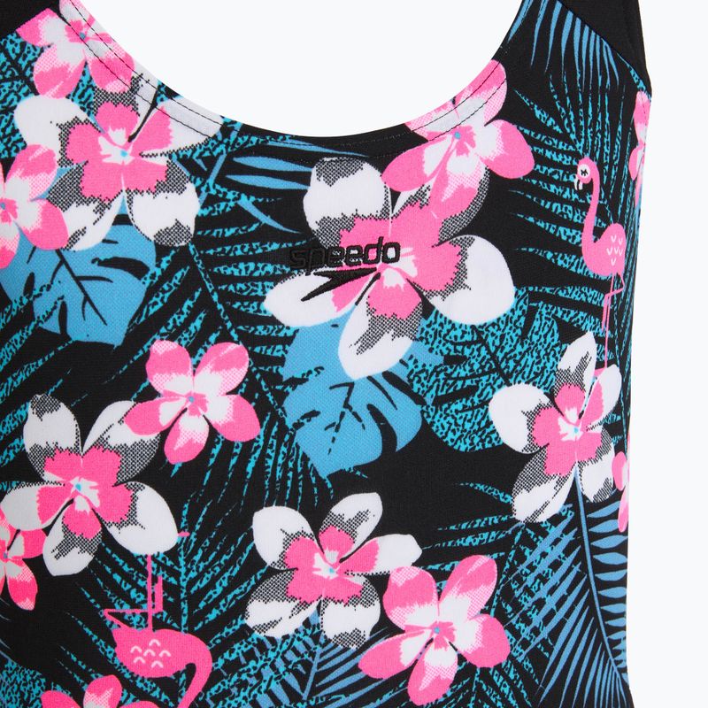 Strój pływacki jednoczęściowy dziecięcy Speedo Allover Splashback blue/pink 3