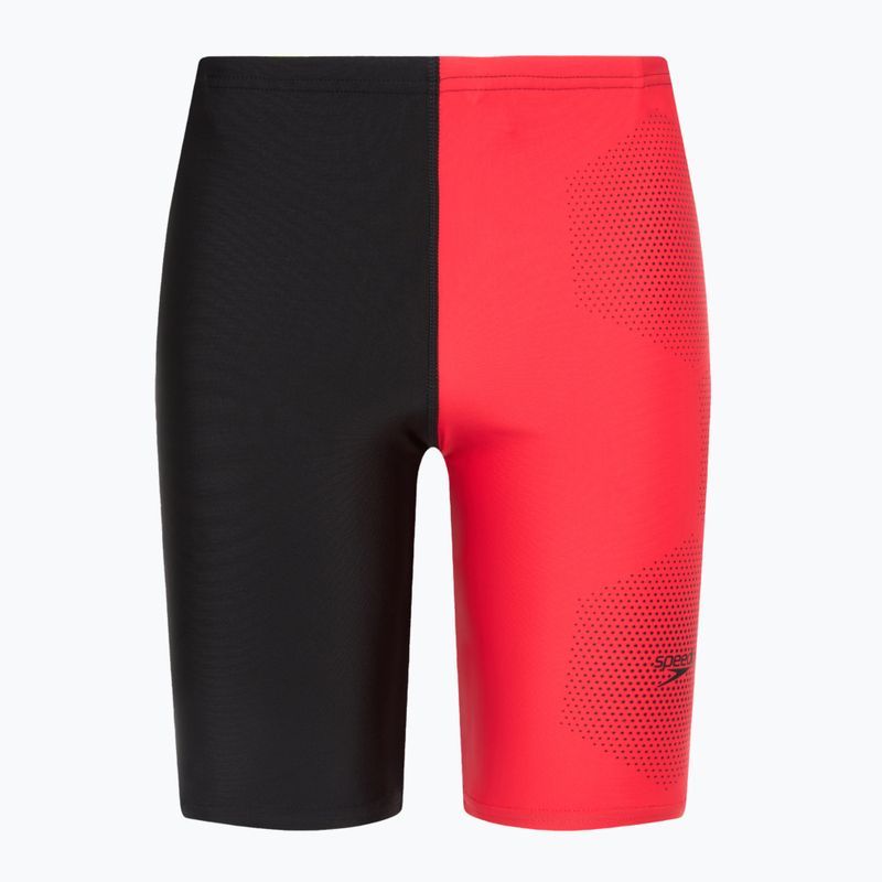 Jammery pływackie dziecięce Speedo Tech Placement Jammer black/red