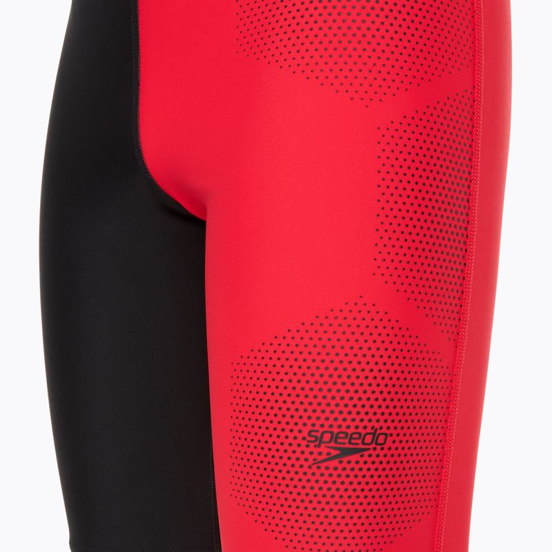 Jammery pływackie dziecięce Speedo Tech Placement Jammer black/red 3