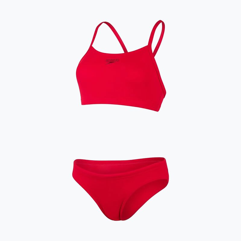 Strój pływacki dwuczęściowy damski Speedo Essential Endurance+ 2pc red 5