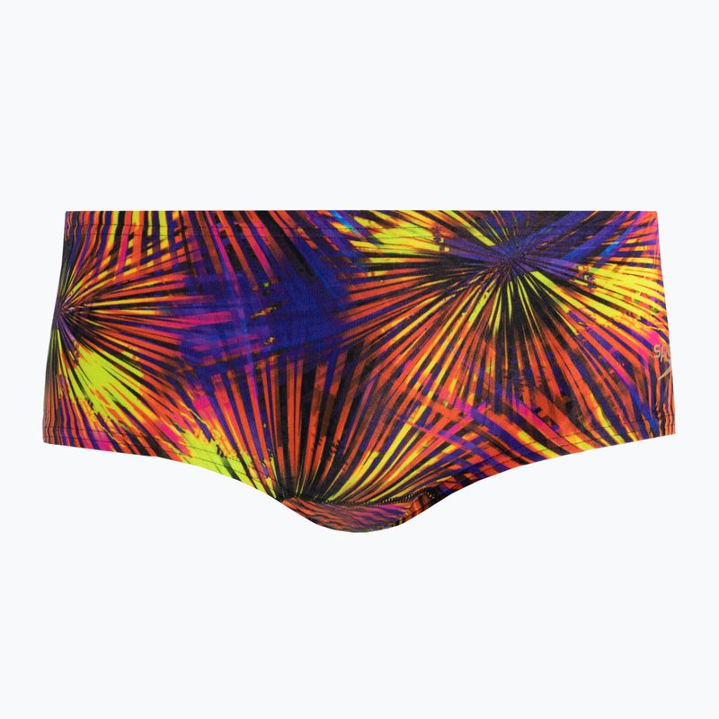 Slipy pływackie męskie Speedo Placement Digital 14 cm Brief black/yellow