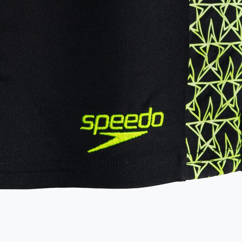 Bokserki pływackie męskie Speedo Boomstar Splice Aquashort black/yellow 3