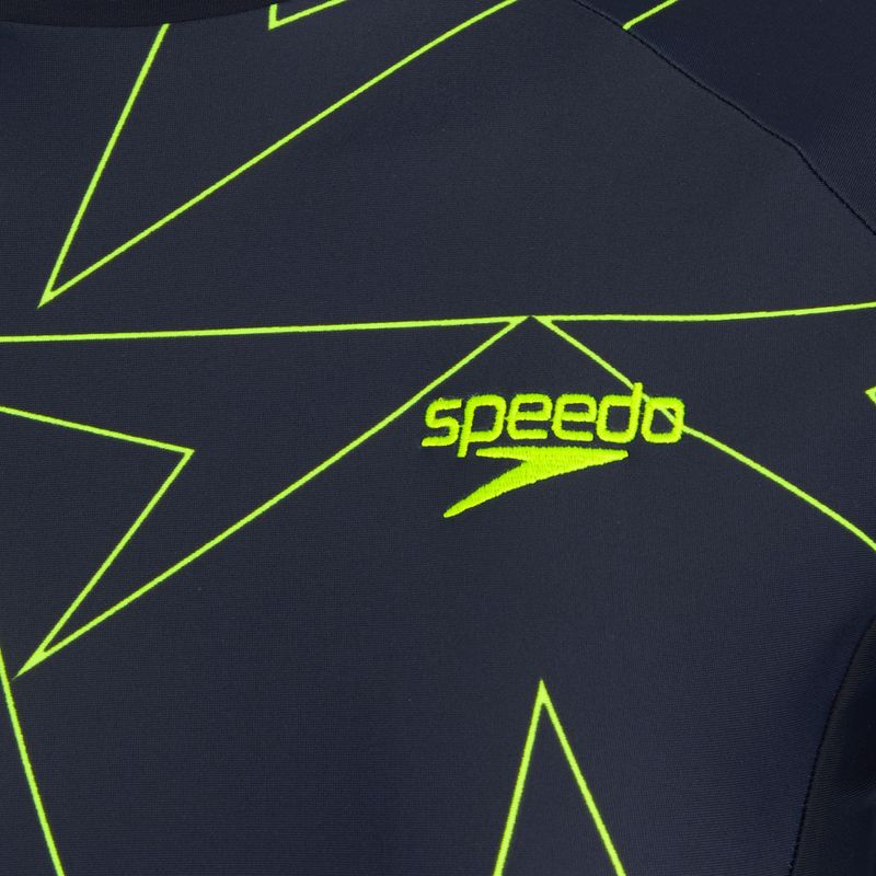 Koszulka do pływania damska Speedo Boomstar Allover Rash Top blue 3