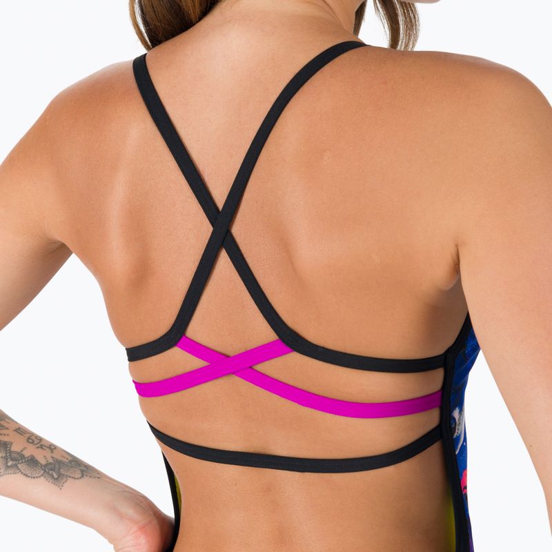 Strój pływacki jednoczęściowy damski Speedo Ribbonback black/yellow 5