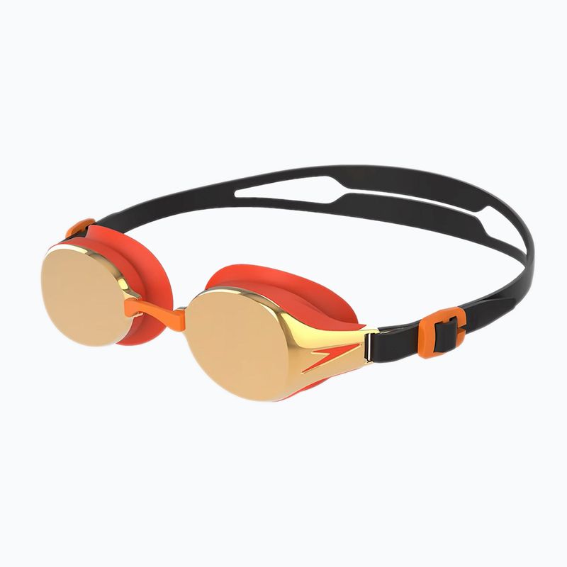 Okulary do pływania dziecięce Speedo Hydropure Mirror black/mango/orange gold