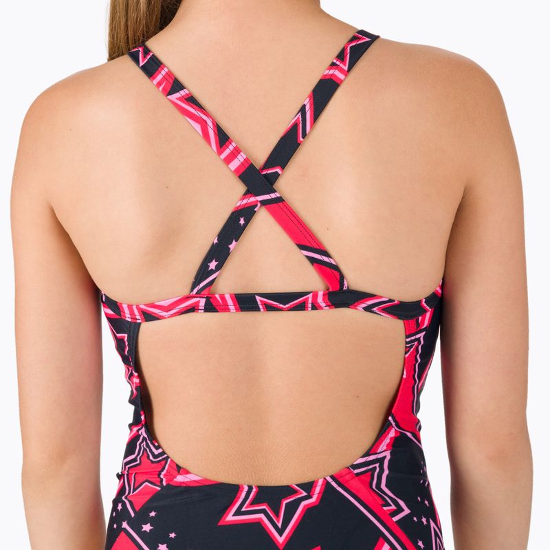 Strój pływacki jednoczęściowy dziecięcy Speedo Allover Xback black/red 8