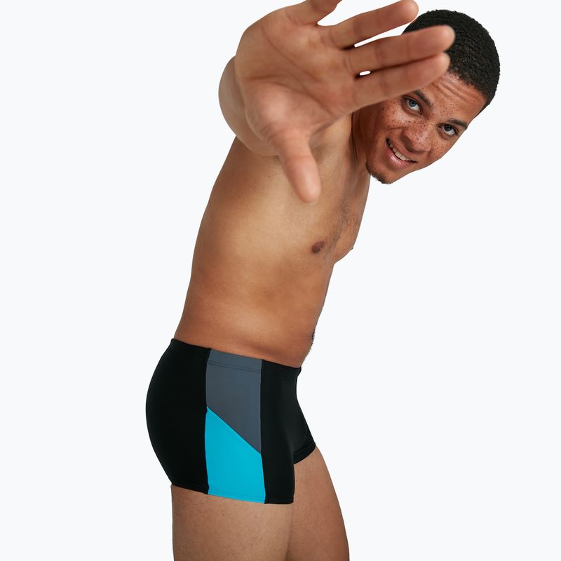 Bokserki pływackie męskie Speedo Dive Aquashort black/hypersonic blue/usa charcoal 7