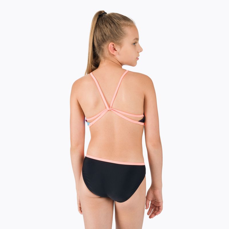 Strój pływacki dwuczęściowy dziecięcy Speedo Star black/orange 3