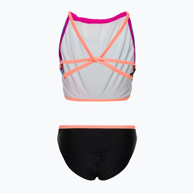 Strój pływacki dwuczęściowy dziecięcy Speedo Star black/orange 7