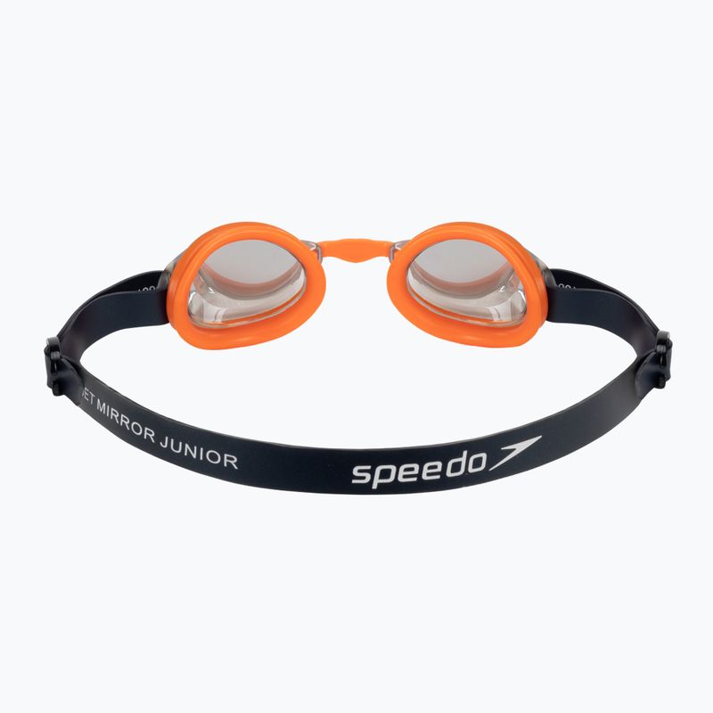 Okulary do pływania dziecięce Speedo Jet Mirror navy/volcanic orange/chrome 5