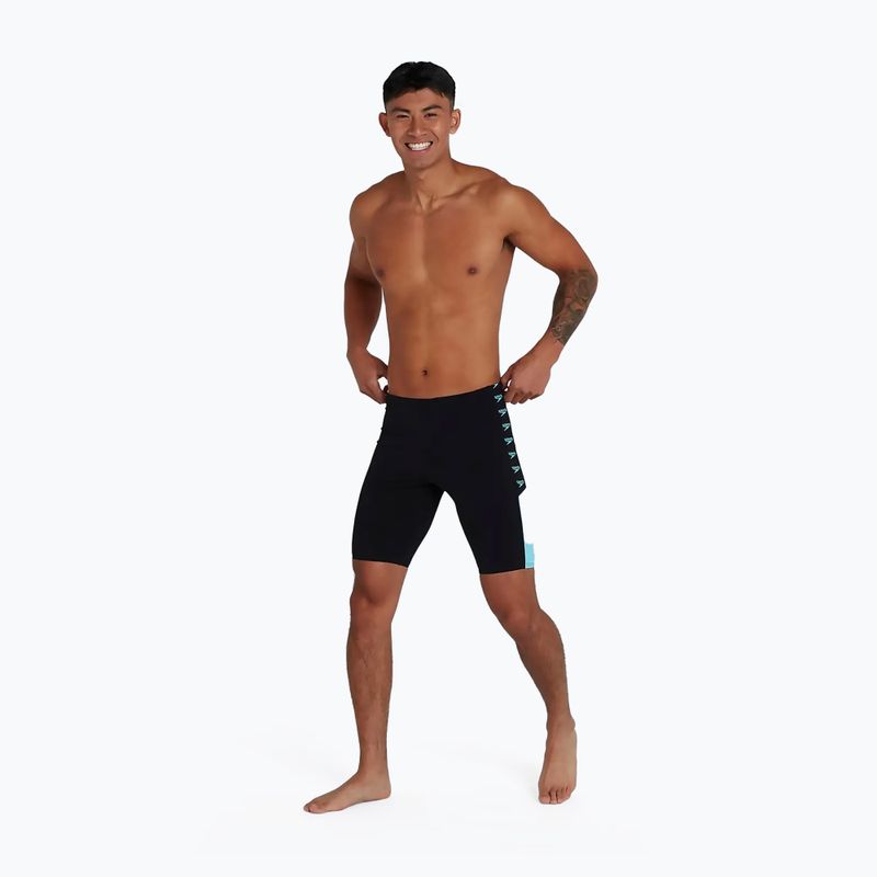 Jammery pływackie męskie Speedo Boom Logo Splice Jammer black/blue 2