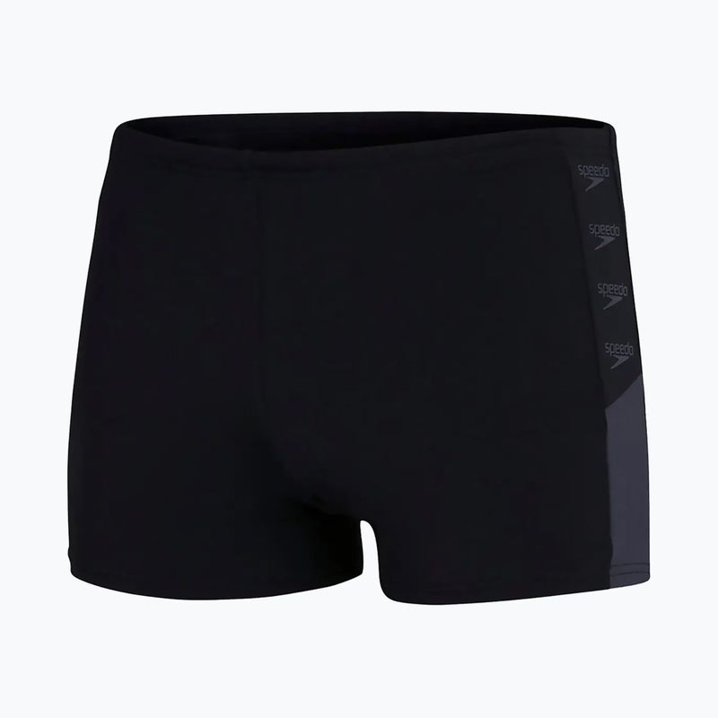 Bokserki pływackie męskie Speedo Boom Logo Splice Aquashort black/grey 4
