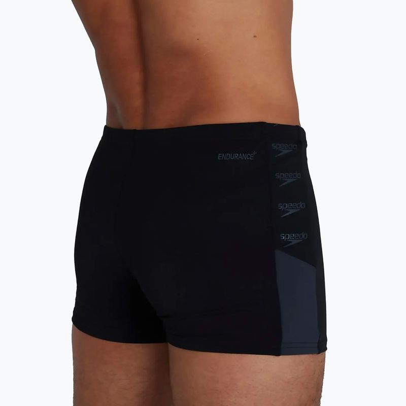 Bokserki pływackie męskie Speedo Boom Logo Splice Aquashort black/grey 8