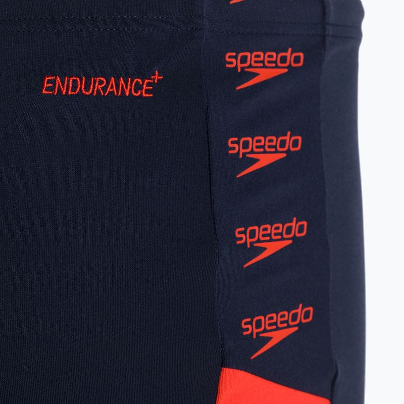 Bokserki pływackie męskie Speedo Boom Logo Splice Aquashort navy/red 4