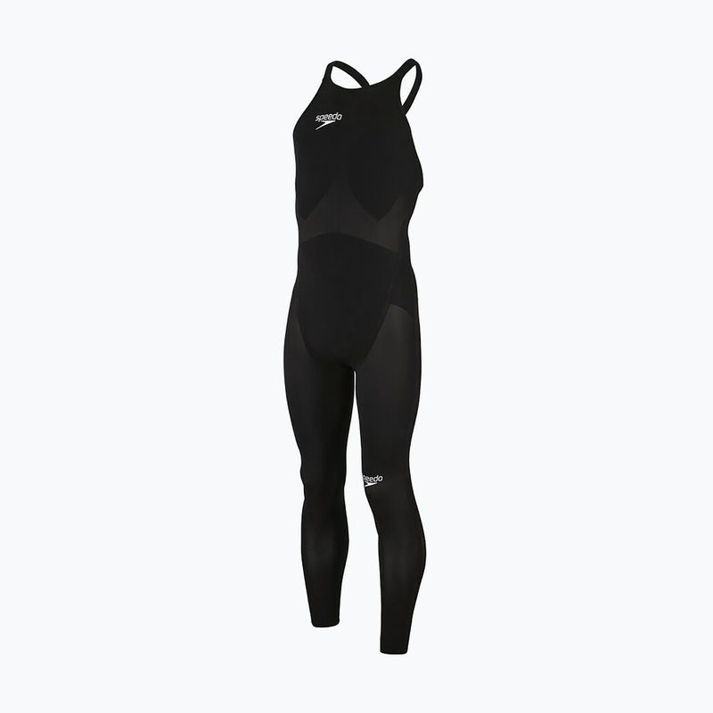 Strój startowy męski Speedo Fastskin LZR Elite Openwater Closedback Bodyskin black/blue flame