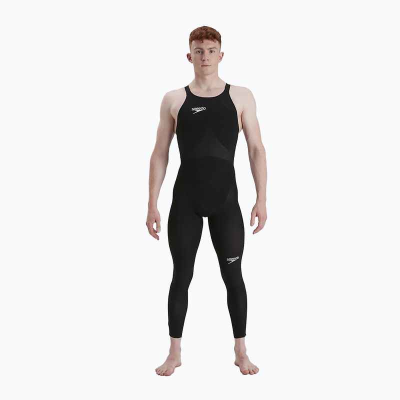 Strój startowy męski Speedo Fastskin LZR Elite Openwater Closedback Bodyskin black/blue flame 3