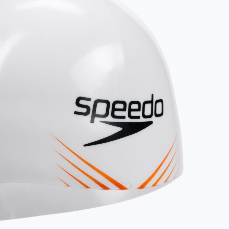 Czepek pływacki Speedo Fastskin white/orange 2